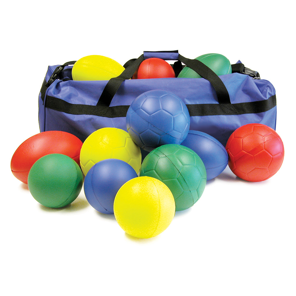 SKINNED FOAM BALL COLLECTION BAG OF 12