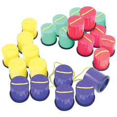 PLASTIC NON-SLIP STILTS SET OF 12
