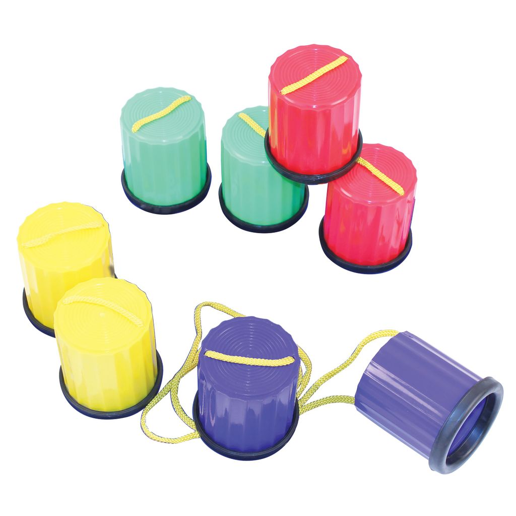 PLASTIC NON-SLIP STILTS SET OF 4