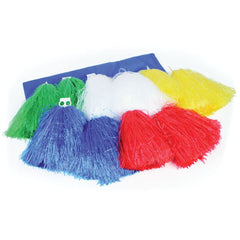 PRIMARY POM-POMS 140G, MIXED COLOURS, BAG OF 10