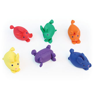 BEAN BAG ANIMALS BUNNY, SET OF 6