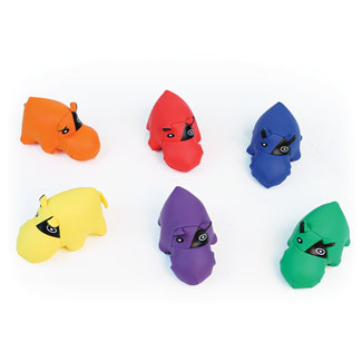 BEAN BAG ANIMALS HIPPO, SET OF 6