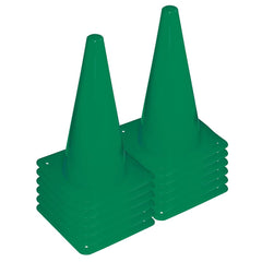 PLASTIC CONE 300MM GREEN, SET OF 12