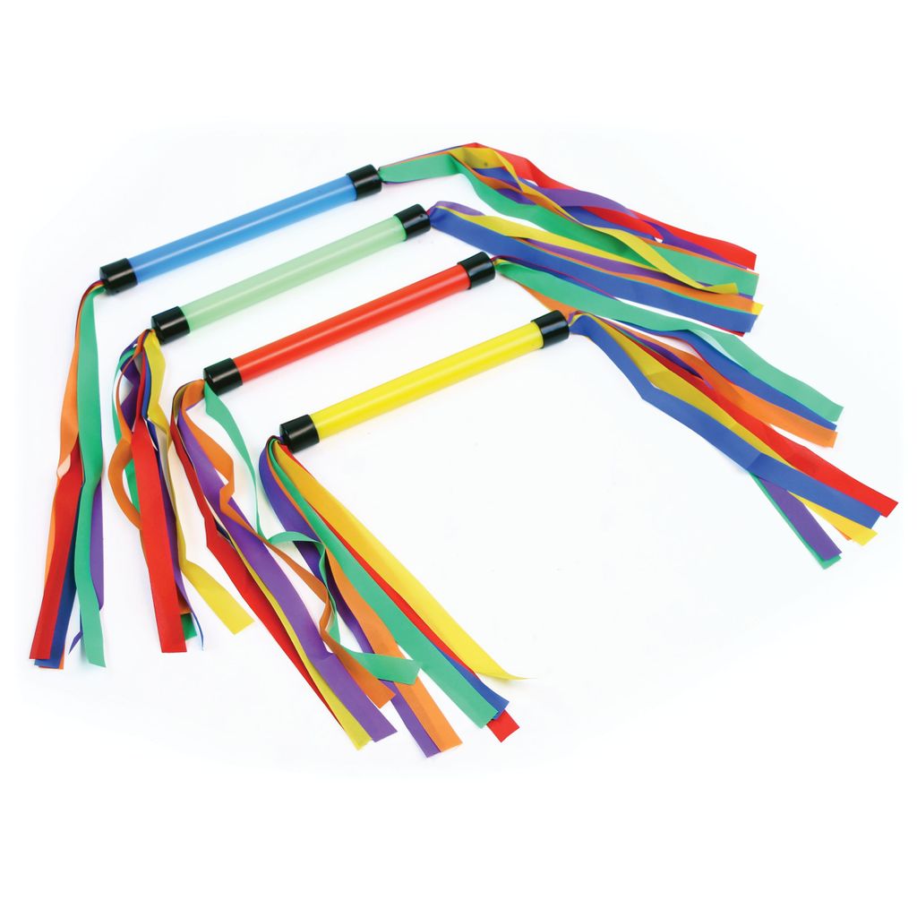 DUO RIBBON WAND MIXED COLOURS, SET OF 4