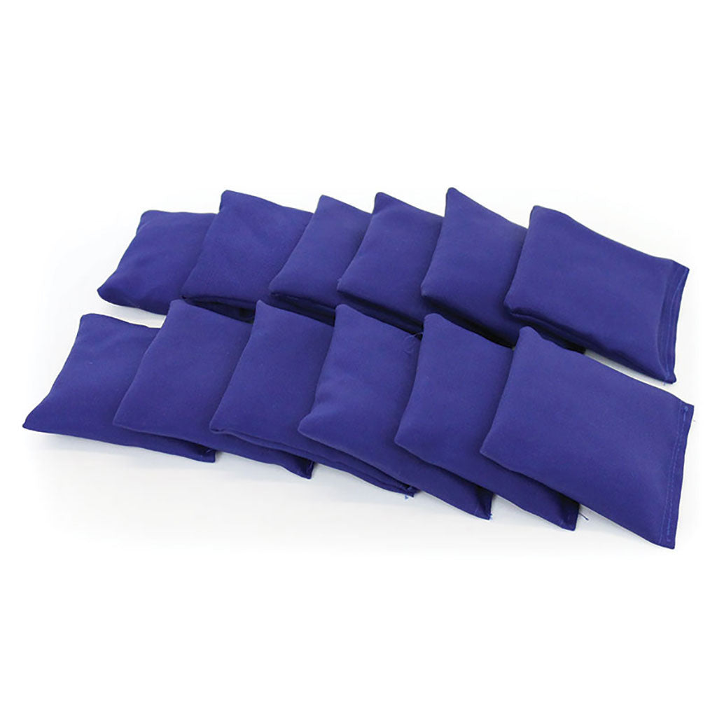 RECTANGULAR COTTON BEAN BAG BLUE, BAG OF 12