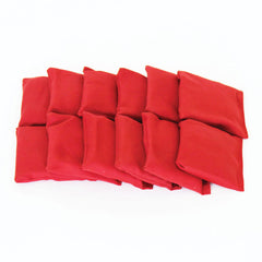 RECTANGULAR COTTON BEAN BAG RED, BAG OF 12