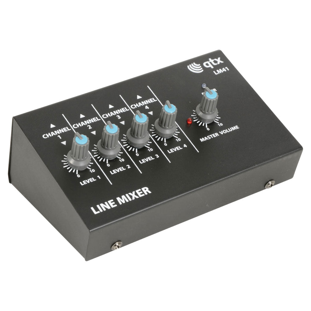 QTX LM41 4 channel mini line mixer