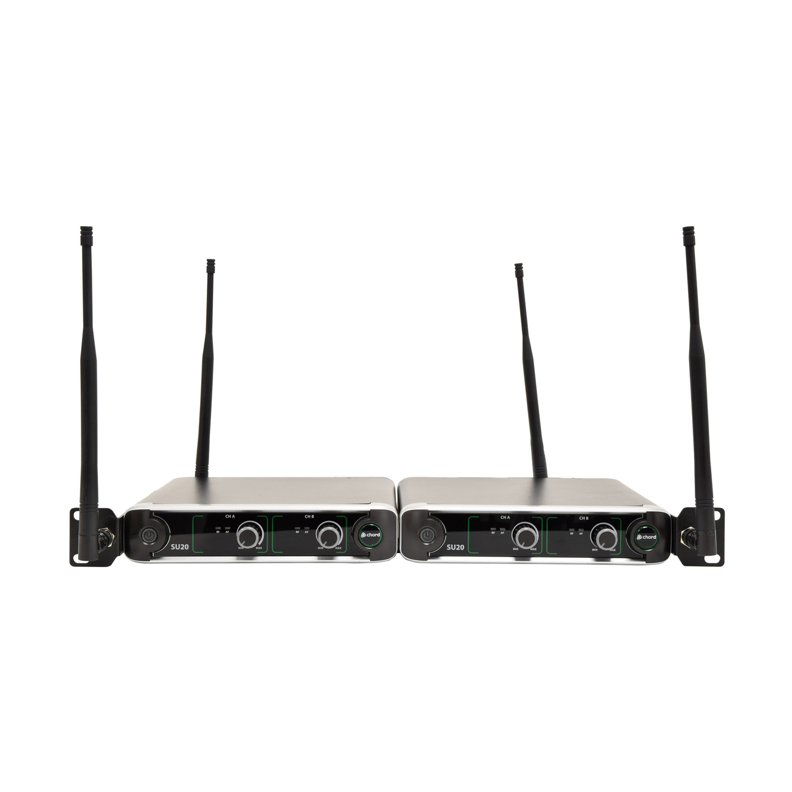 Chord SU20 2-channel wireless microphone set - 864.8MHz (Blue) + 863.1MHz (Yellow)