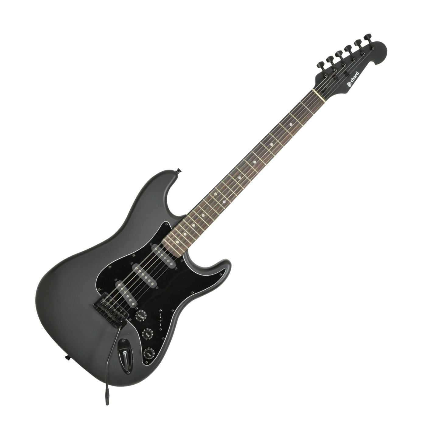 Chord CAL63 student electric guitar - matte black