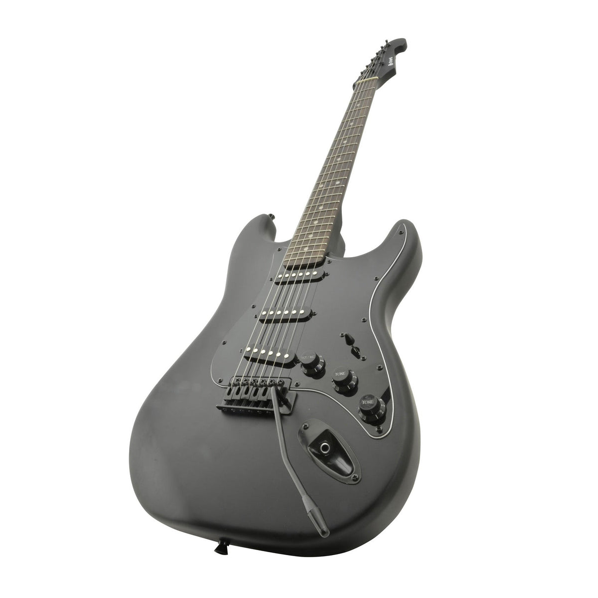 Chord CAL63 student electric guitar - matte black