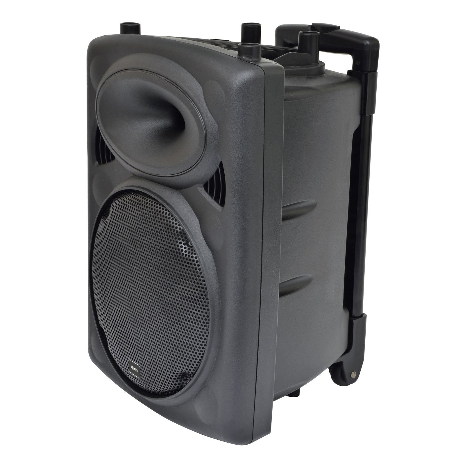 QTX QR10PA portable powered PA unit with neckband mic