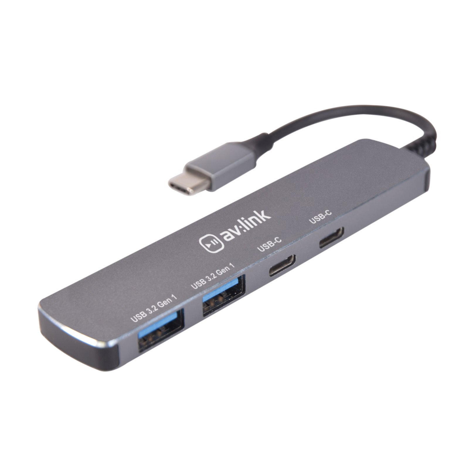 AV Link 4 port ultra-slim USB3.2 Type-C hub