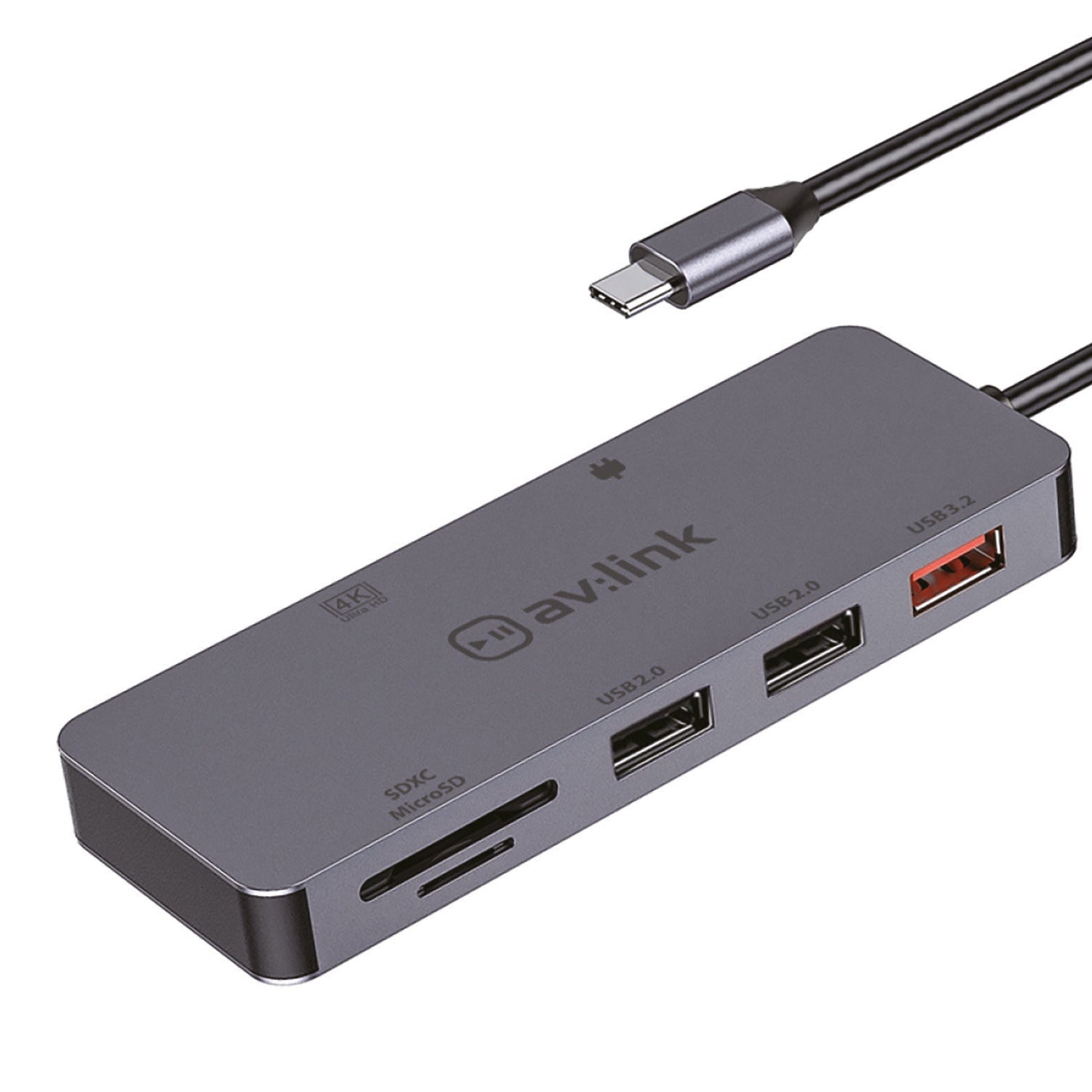 AV Link 7 port USB 3.2 type-C multi-hub
