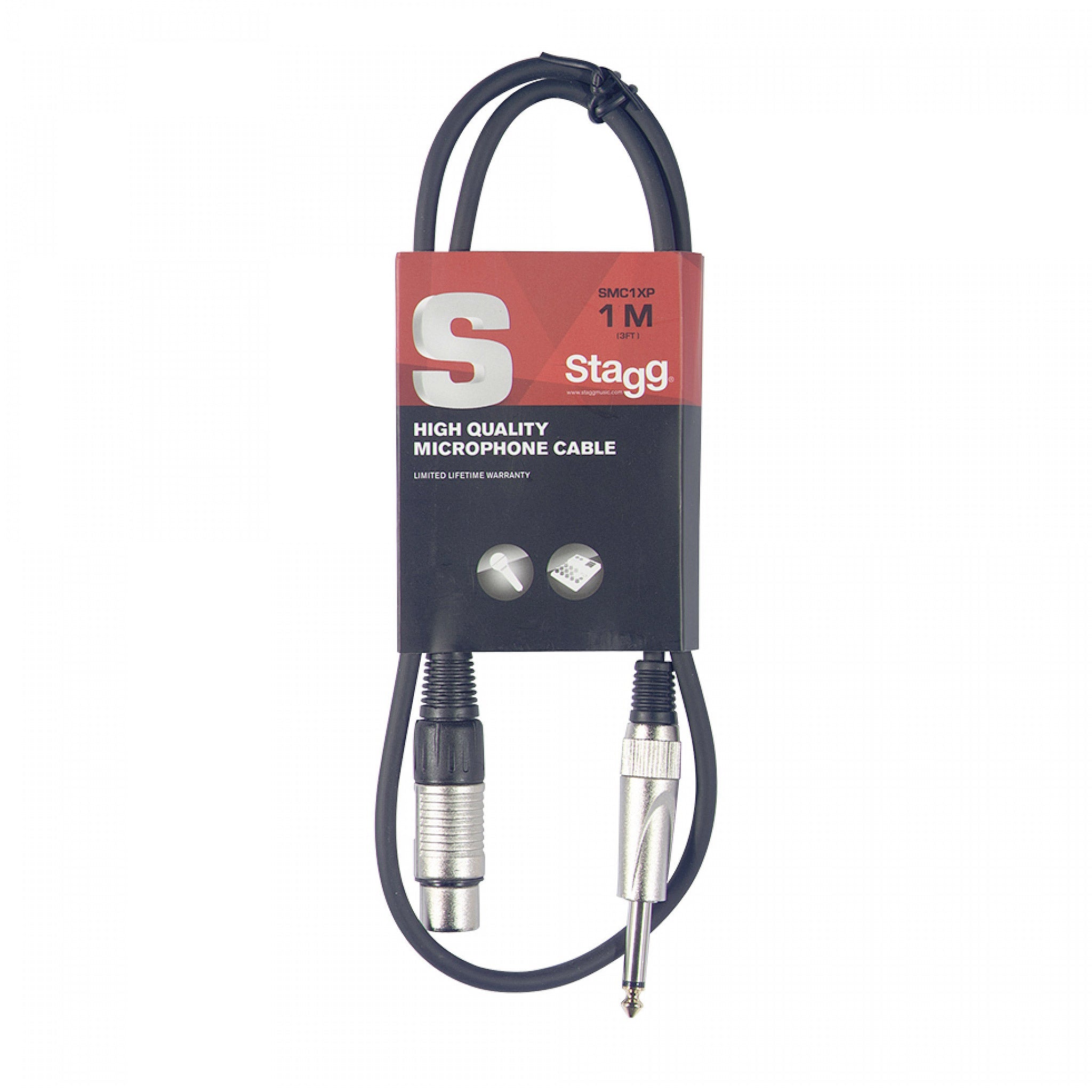 Stagg XLR-Jack microphone cable - 1m