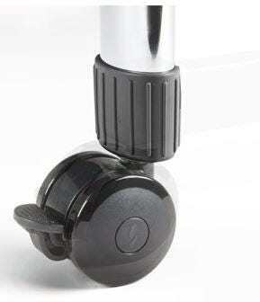 ACCESSORY - SMITH SYSTEM - 3 IN DUAL-WHEEL CASTER - PACK OF 4 - BLACK