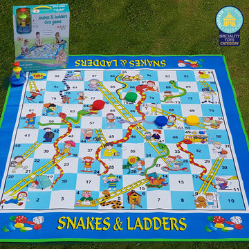 Award Winning! Giant Snakes & Ladders Dice Game , each