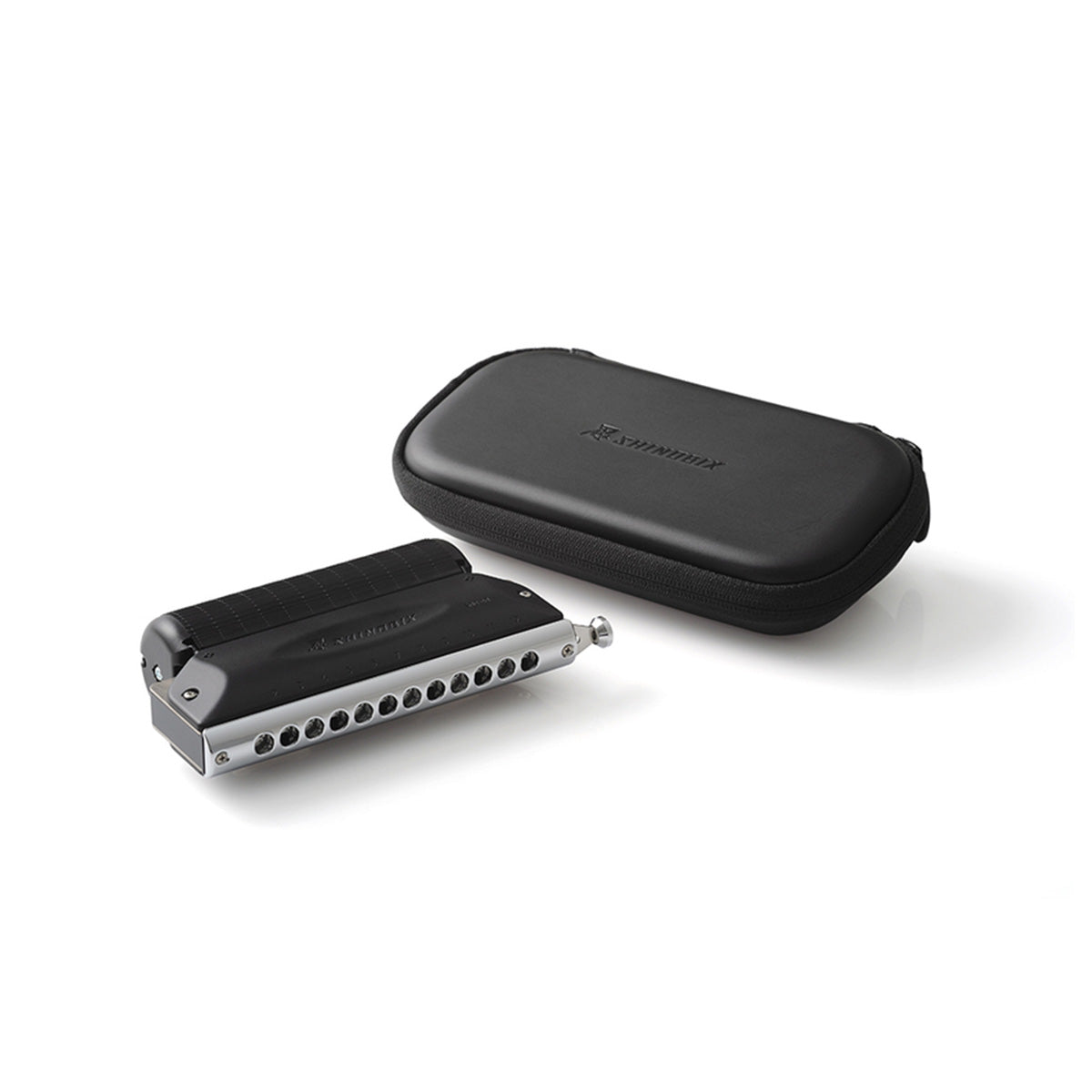 Suzuki SHINOBIX 12-hole chromatic harmonica set with silencer & case