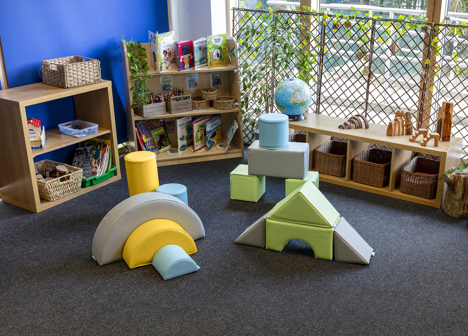 Softplay Build-a-Set and holdall - muted colours