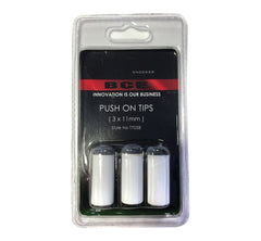 PUSH ON CUE TIPS 11MM, SET OF 3