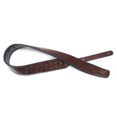Stagg leather guitar strap - Brown