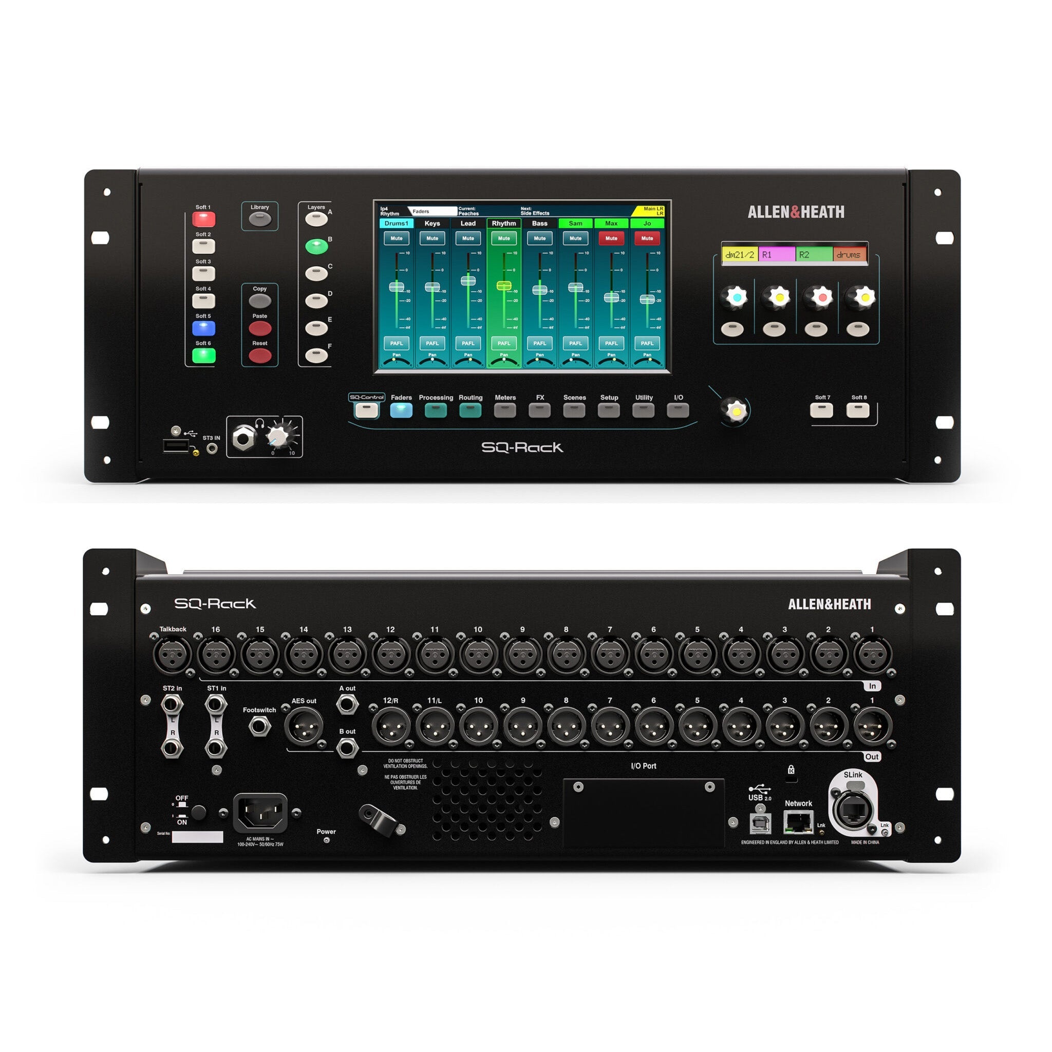 Allen & Heath SQ-Rack 48 Channel/36 Bus rackmount digital mixer