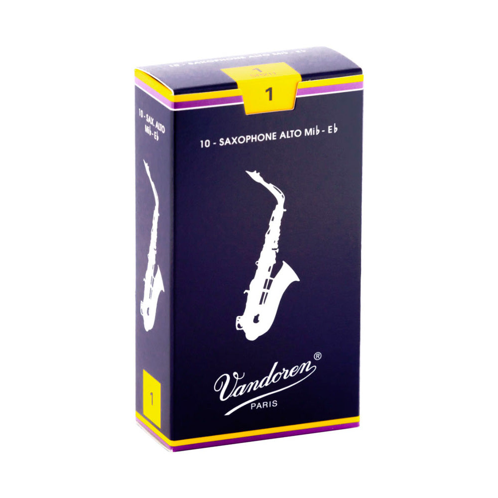Vandoren \'Blue Box\' Eb alto saxophone reeds - 1 (box of 10)