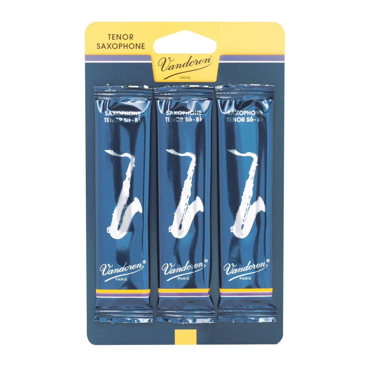 Vandoren Bb tenor saxophone reeds - 2 (card of 3)