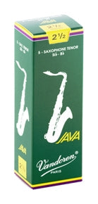 Vandoren Java Bb tenor saxophone reeds box of 5 - 2.5