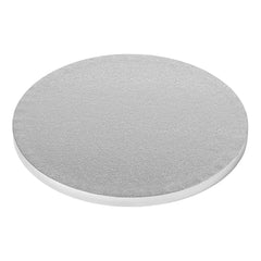 Round Silver Cake Drum 8 inch 12mm