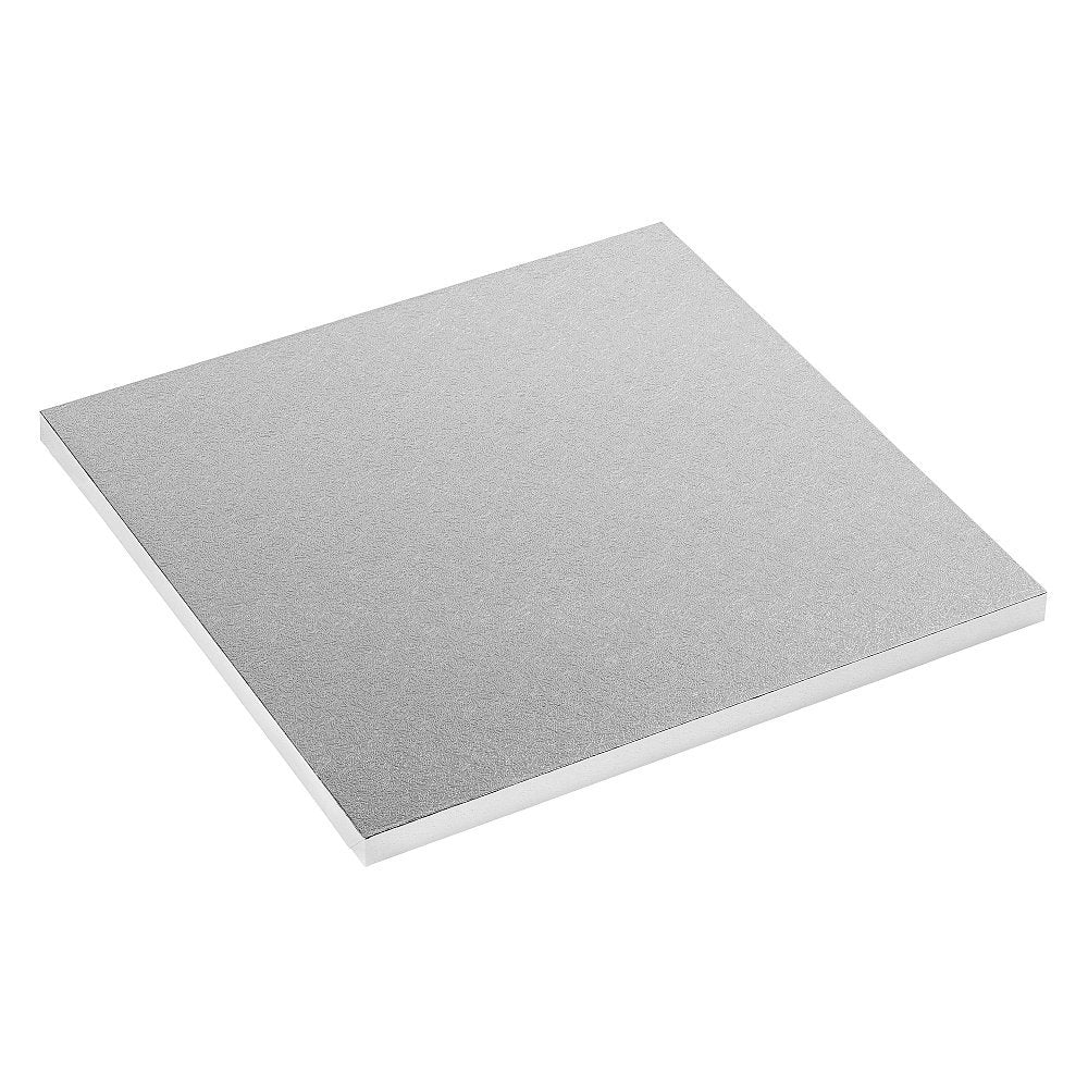 Square Silver Cake Drum 10 inch 12mm