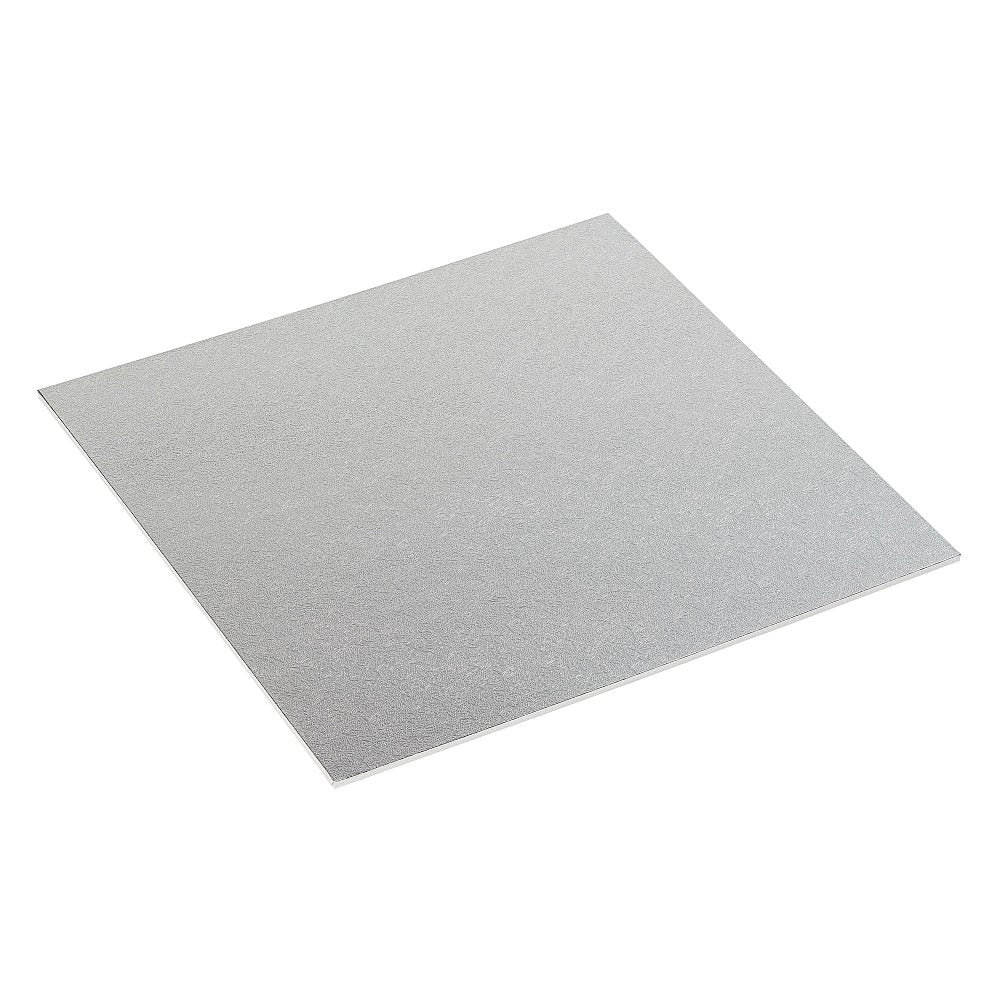 Square Silver Cake Drum 12 inch 3mm