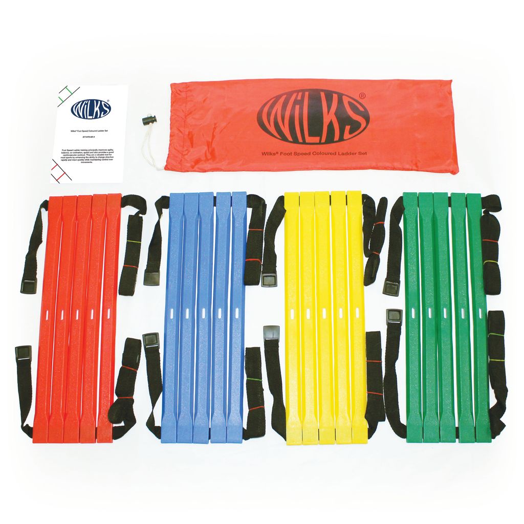 WILKS FLAT FOOT SPEED LADDER   2M, 5 RUNG, SET OF 4