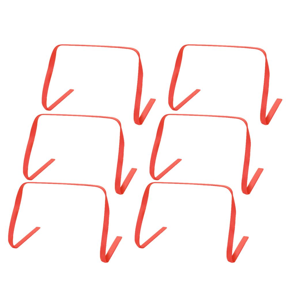 WILKS FLAT HURDLE SET 30CM, RED, SET OF 6