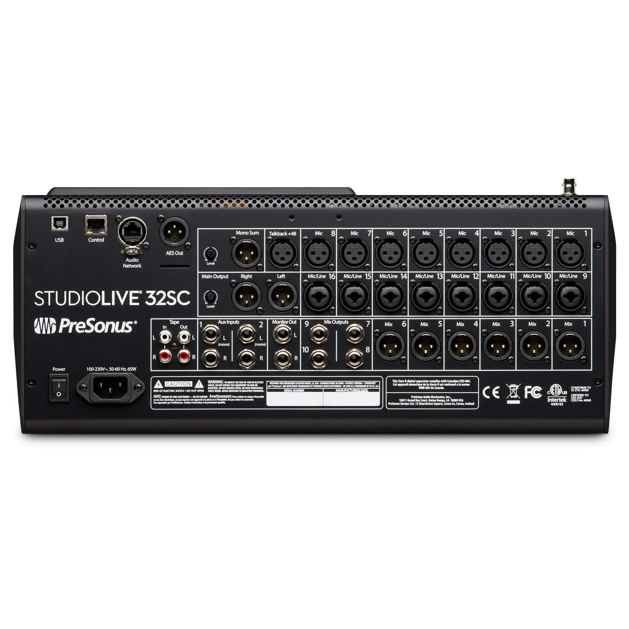 PreSonus StudioLive series III 32SC subcompact mixer -32 channels