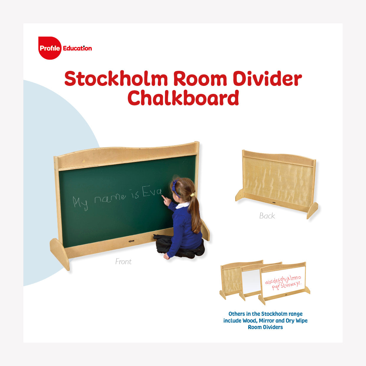 Profile, STOCKHOLM ROOM DIVIDER - CHALKBOARD