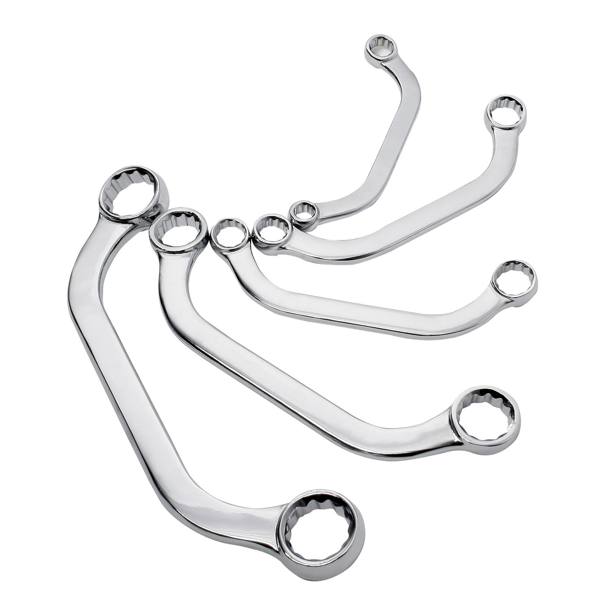 WRENCH SET HALF MOON METRIC 5/PC