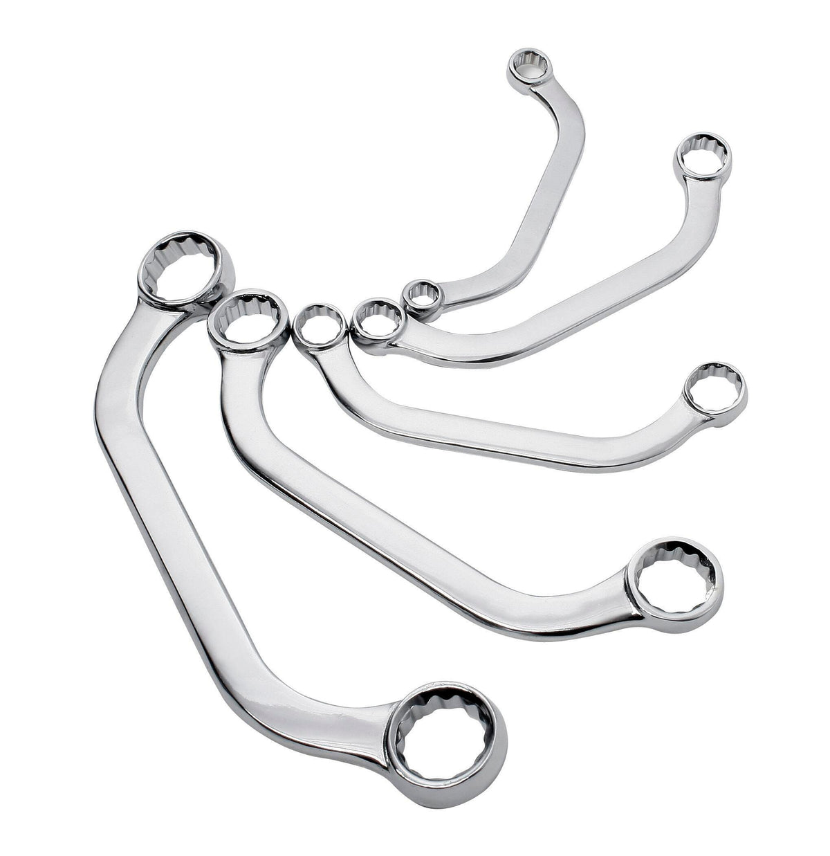 WRENCH SET HALF MOON METRIC 5/PC