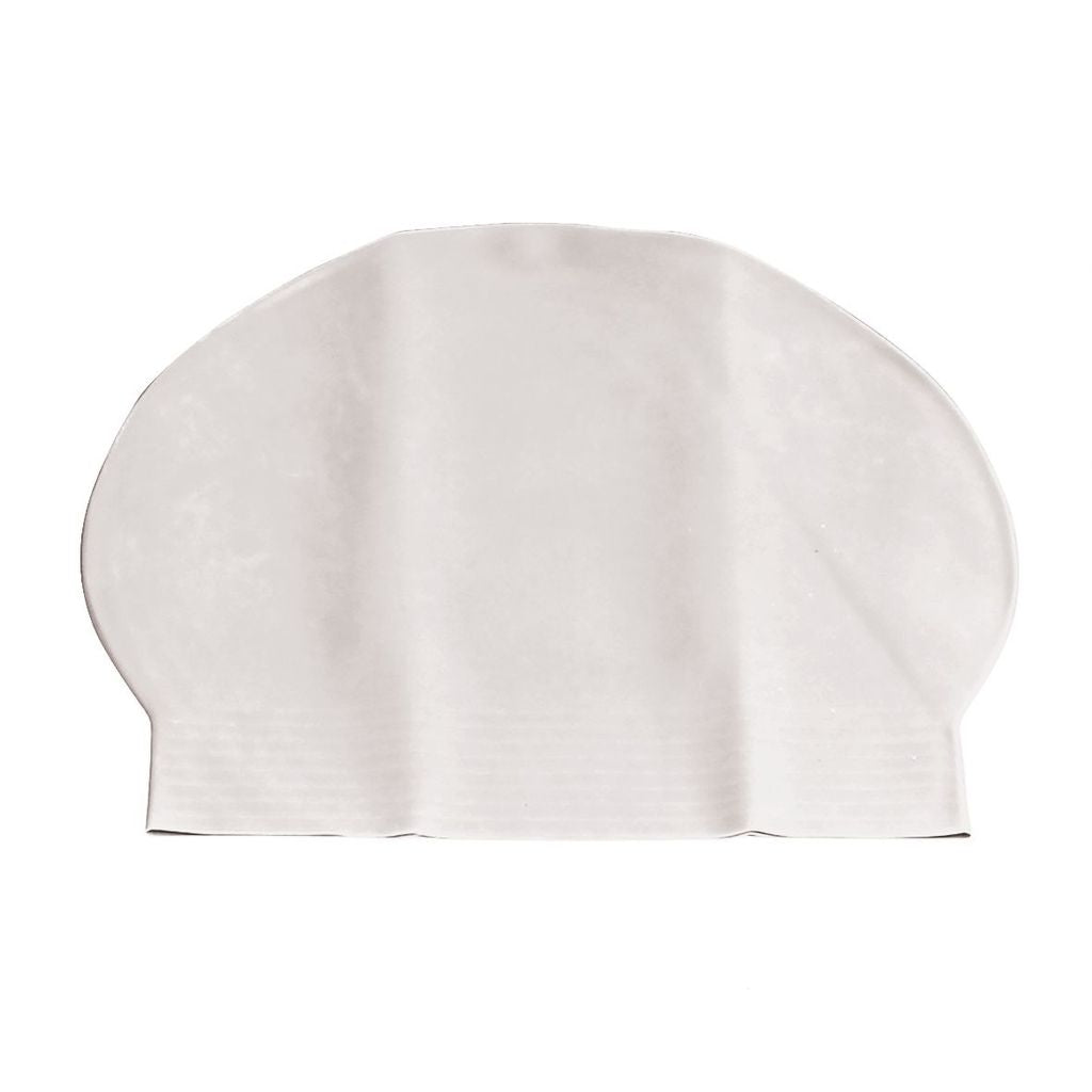 DELUXE LATEX SWIMMING CAP 30G, WHITE