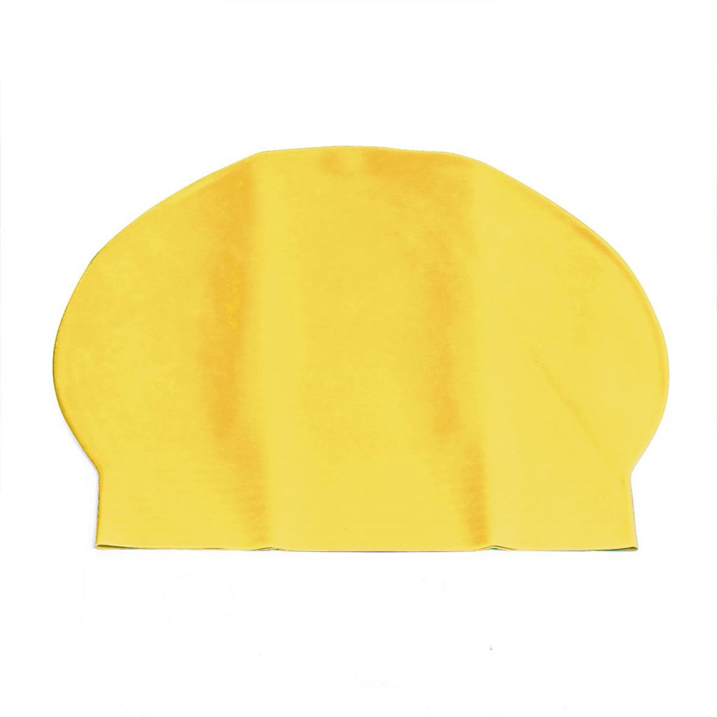 DELUXE LATEX SWIMMING CAP 30G, YELLOW