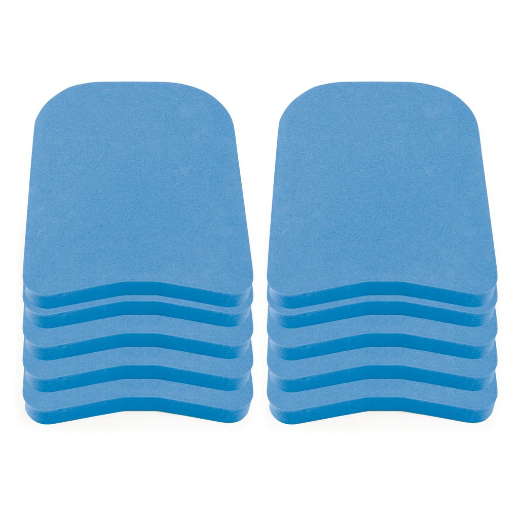 SCHOOL SWIMMING KICKBOARD  BLUE 320MM X 240MM X 28MM, SET OF 10
