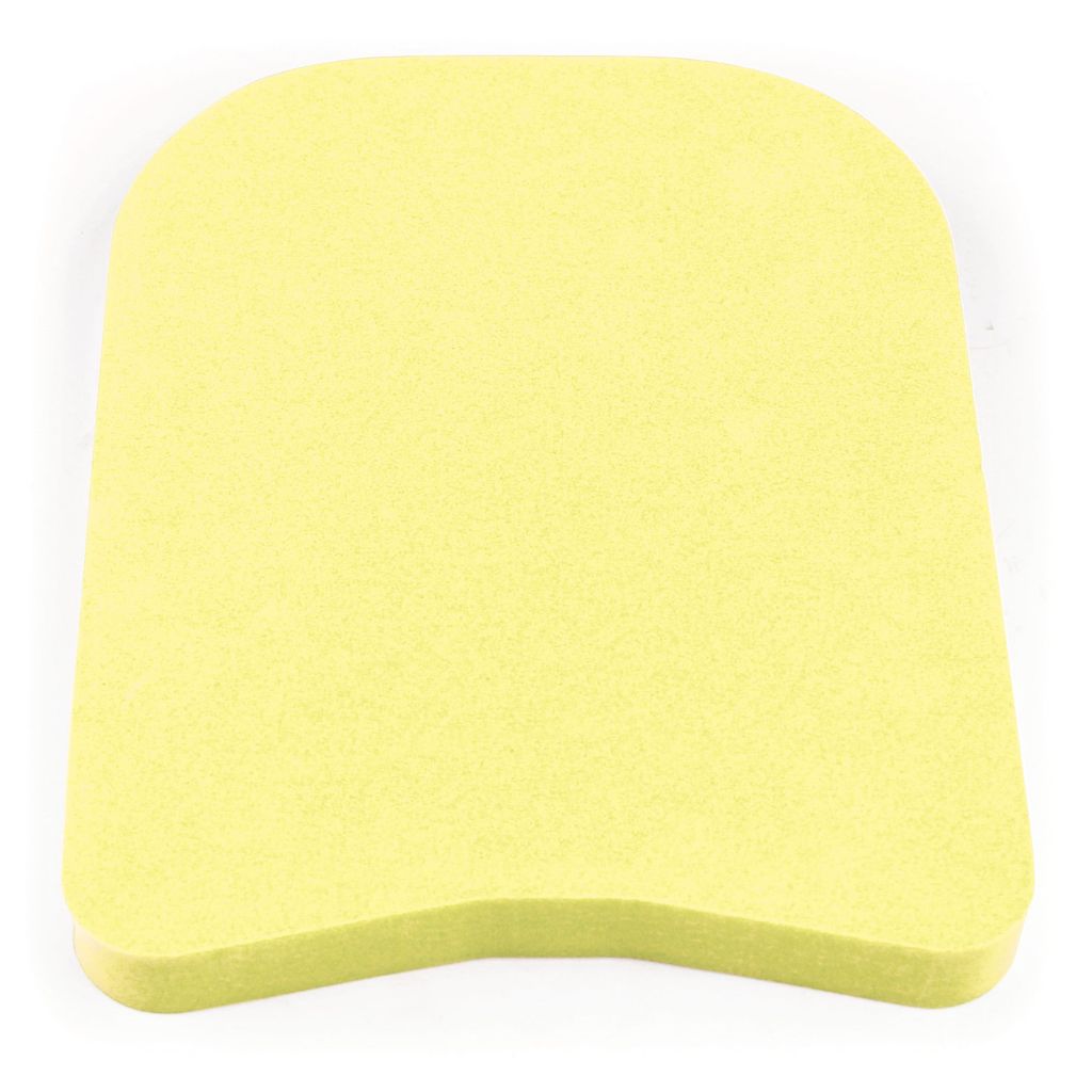 SCHOOL SWIMMING KICKBOARD YELLOW 320MM X 240MM X 28MM