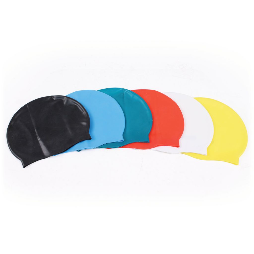 SILICONE SWIMMING CAP SET OF 6