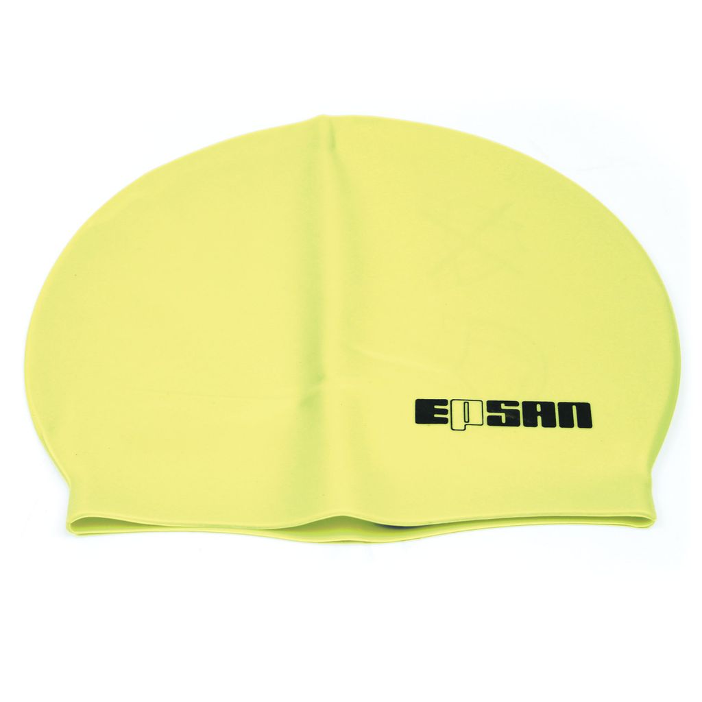 SILICONE SWIMMING CAP 55G, YELLOW