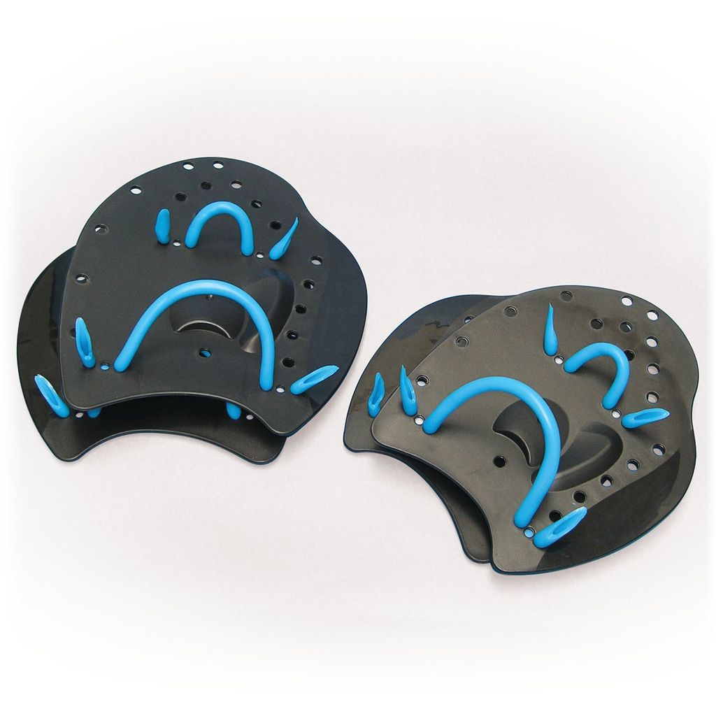 SWIMMING HAND PADDLES MEDIUM, 21CM X 18CM, PAIR