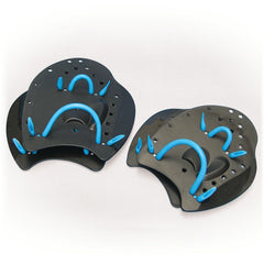 SWIMMING HAND PADDLES MEDIUM, 21CM X 18CM, PAIR