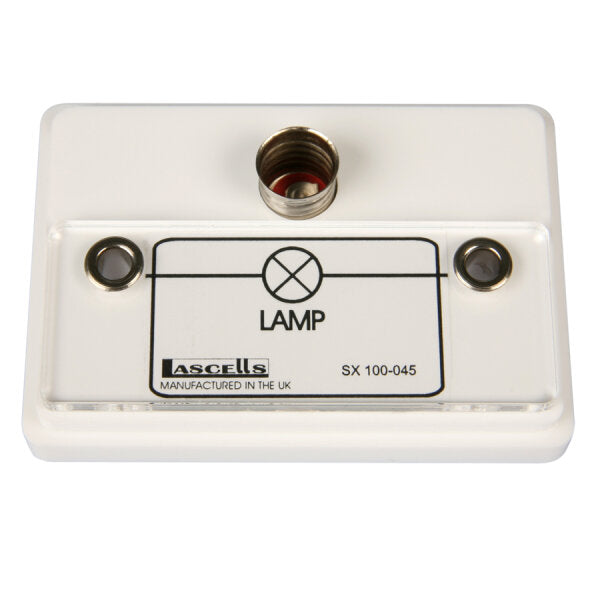Lascells Mounted Component - MES Lamp Holder including Bulb
