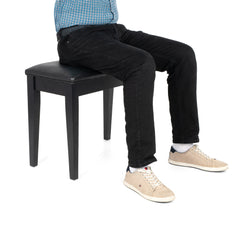 Sonix SXB1 fixed height piano bench - Satin black