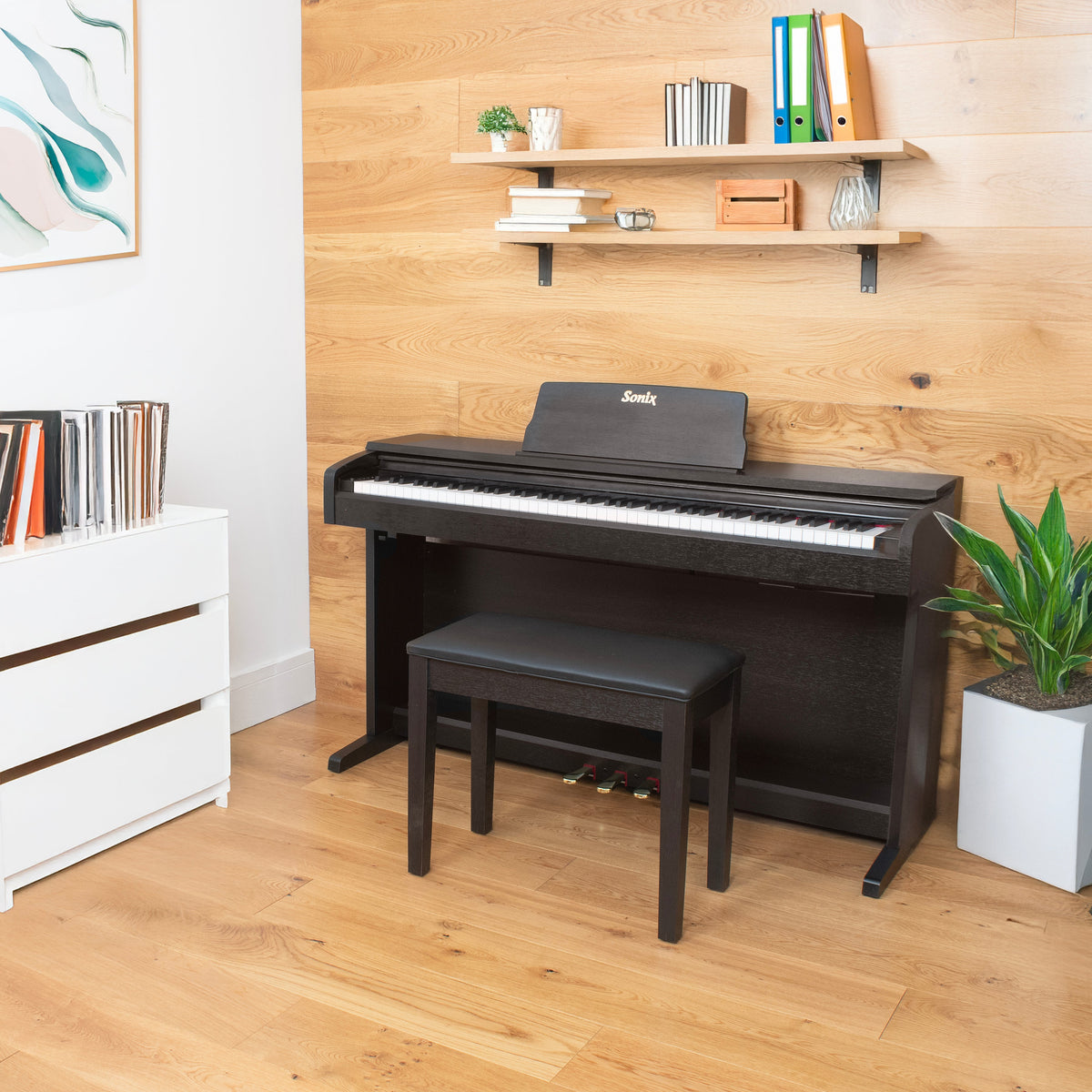 Sonix SXP9 digital piano with bench - Rosewood