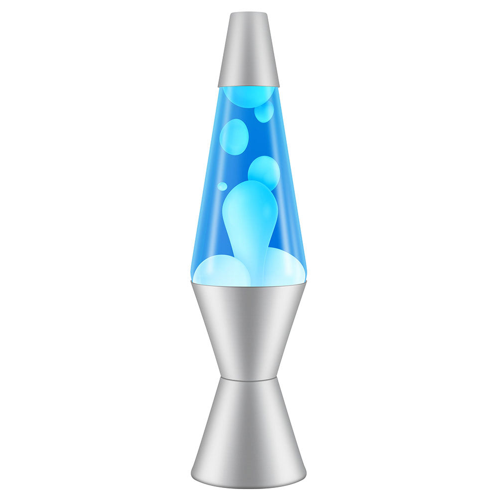 Lava Lamp Classic - White/Blue/Aluminium -14.5In