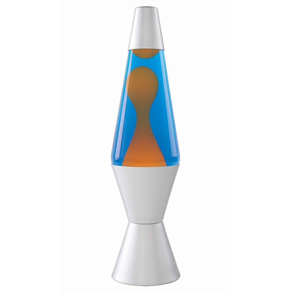 Lava Lamp Orange/Blue/Aluminium - 14.5In